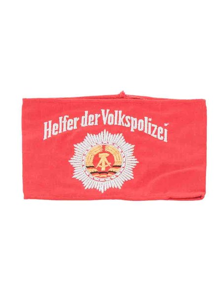 Original DDR Armbinde Helfer der Volkspolizei