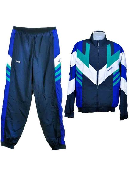 Pantaloni della tuta sportiva Adidas® della guardia di frontiera federale originale Giacca + pantaloni 10 / 58 / 4XL