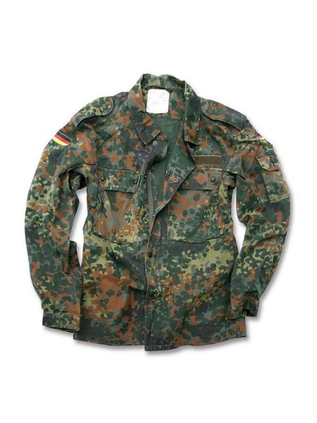 El original la camisa de campo BW la blusa de campo Flecktarn la camisa 5 tiñen flecktarn 1 / 37-38