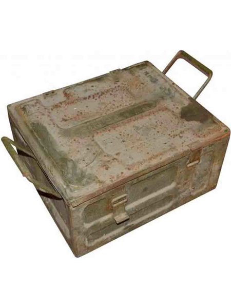 Caja de municiones británica original de 40 mm Flak 2 world war