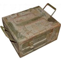 Caja de municiones británica original de 40 mm Flak 2...