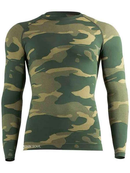 Functional Thermo Underwear Green Camo Thermo Shirt S/M