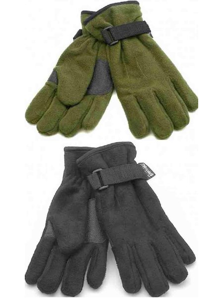 Fleece vingerhandschoenen met thinsulate voering en trimmen