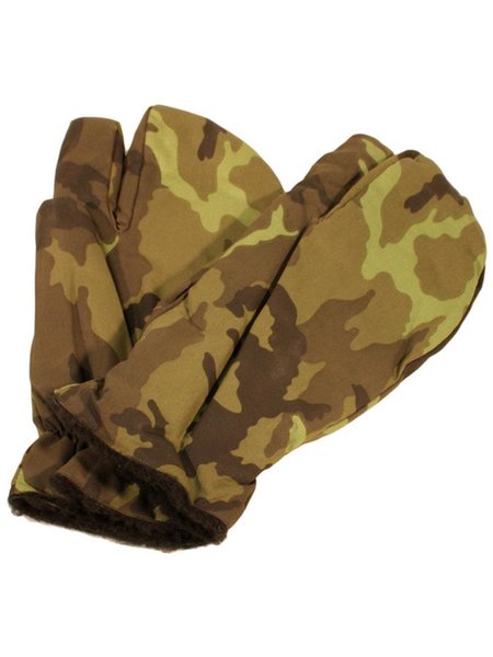 Gant tchèque 3 doigts dorigine M 95 CZ doublure camouflage camouflage