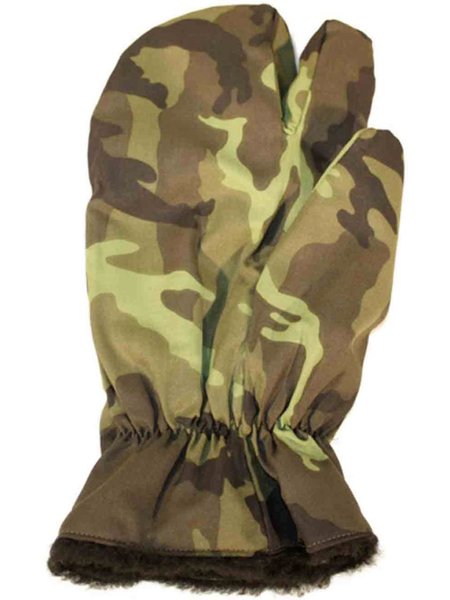 Gant tchèque 3 doigts dorigine M 95 CZ doublure camouflage camouflage