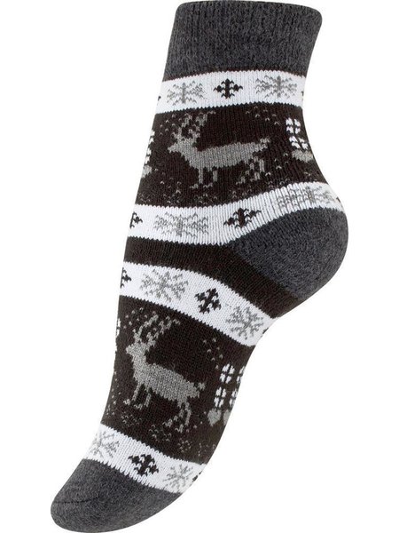 Women&#39;s thermal socks with winter motifs 35-38 1 pair