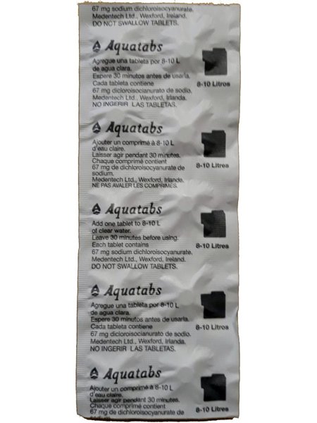 Aquatabs Wasserentkeimung 1 x 10 Tabletten