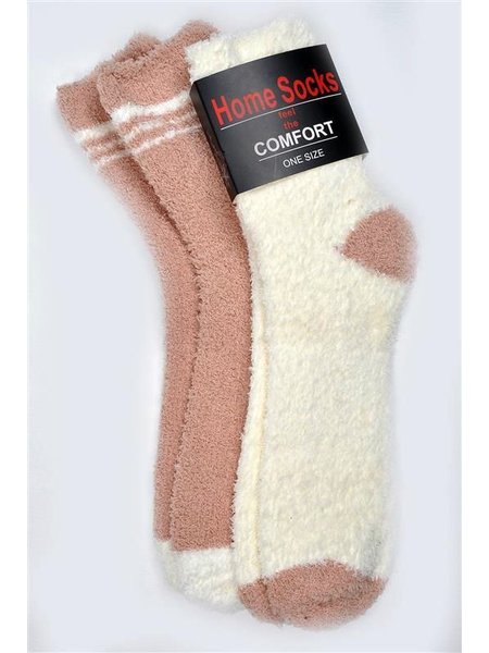 Ladies Baumwoll socks COMFORT Beige 35-38 5 pairs offwhite/beigé with ringlet