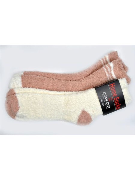 Ladies Baumwoll socks COMFORT Beige 35-38 5 pairs offwhite/beigé with ringlet