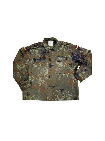 FEDERAL ARMED FORCES field shirt field blouse 5 colour. fleckt. tropics shirt 1 / 37-38, 5 colour flecktarn