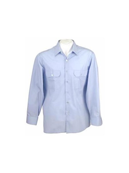 FEDERAL ARMED FORCES official shirt light blue long arm 41 long-poor