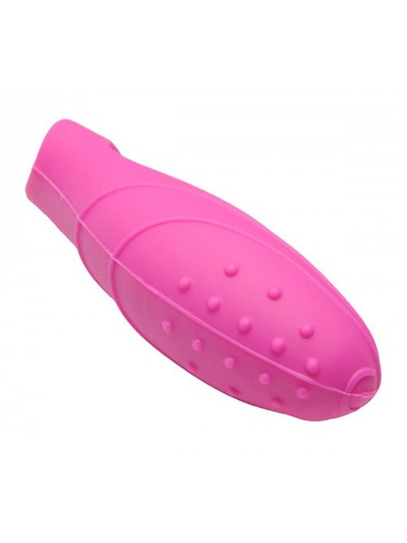 G-Punkt Fingervibrator aus Silikon in Pink