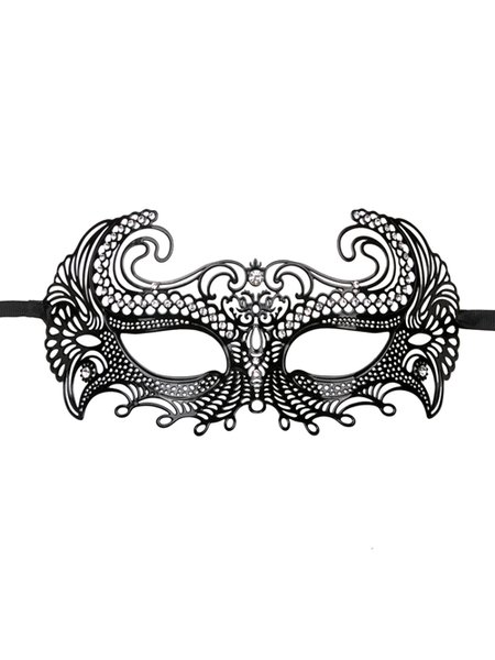 EasyToys ? Venezianische Maske aus Metall in Schwarz