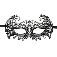 EasyToys ? Venezianische Maske aus Metall in Schwarz