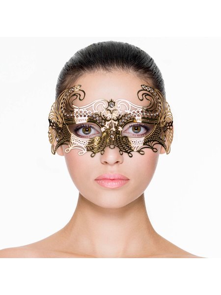 EasyToys ? Venezianische Maske aus Metall in Gold