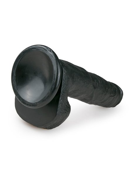 Realistischer schwarzer Dildo - 22,5 cm