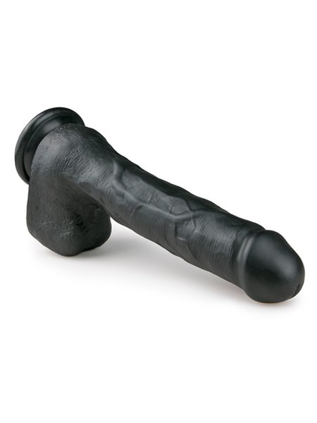 Realistischer schwarzer Dildo - 29,5 cm