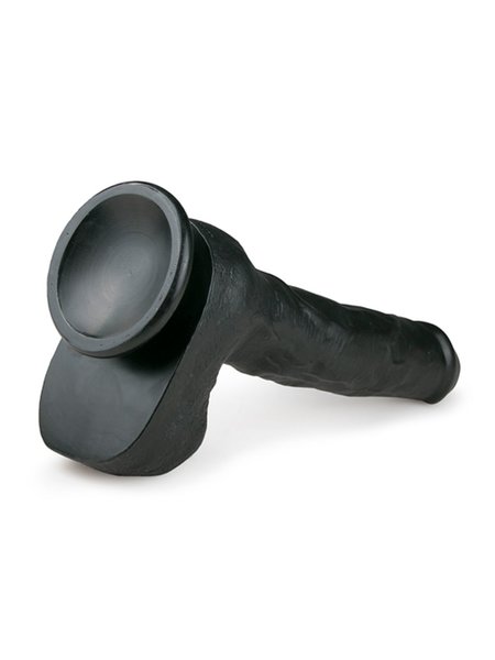 Realistischer schwarzer Dildo - 29,5 cm