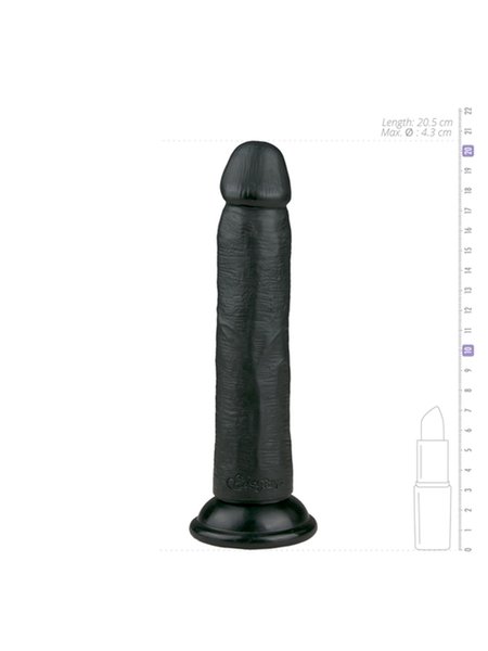 Realistischer schwarzer Dildo - 20,5 cm