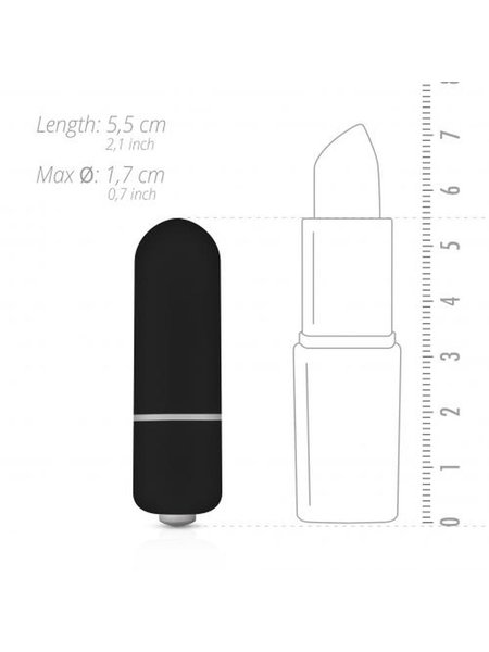 Bullet-Vibrator mit 10 Geschwindigkeiten - Schwarz