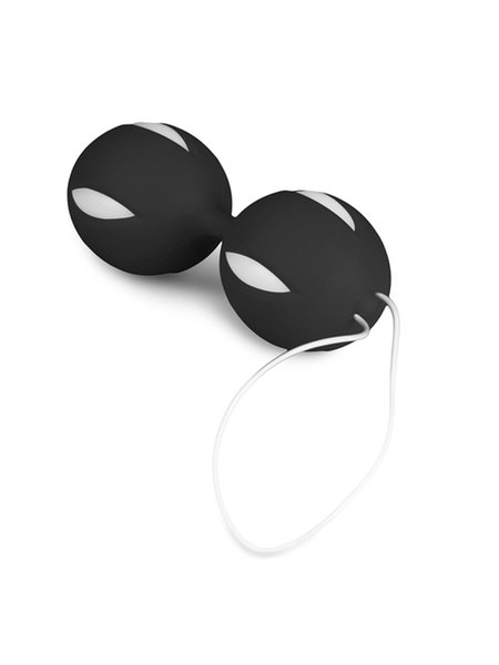 Wiggle Duo Kegel Ball - schwarz/weiß
