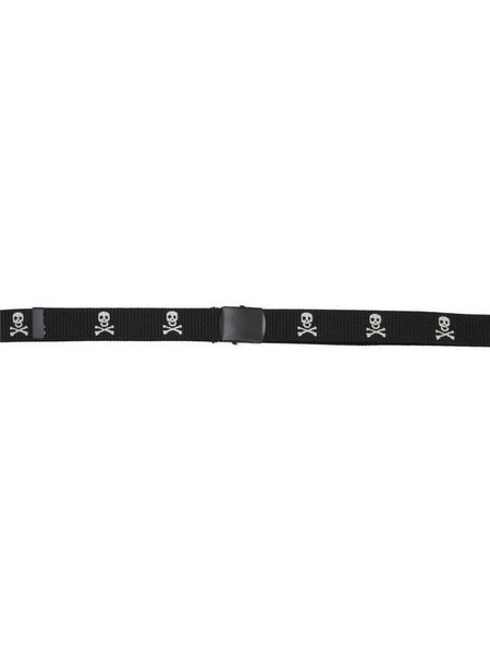 Belt, 30 mm, black, deaths-head