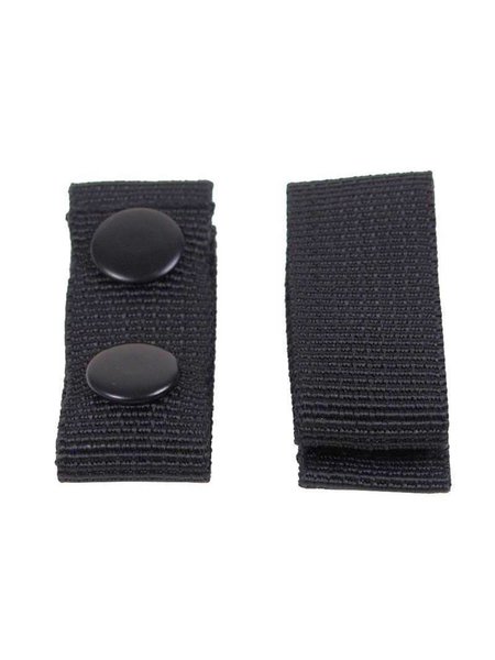 Belt holder 4 Stk. Black with 2 push buttons