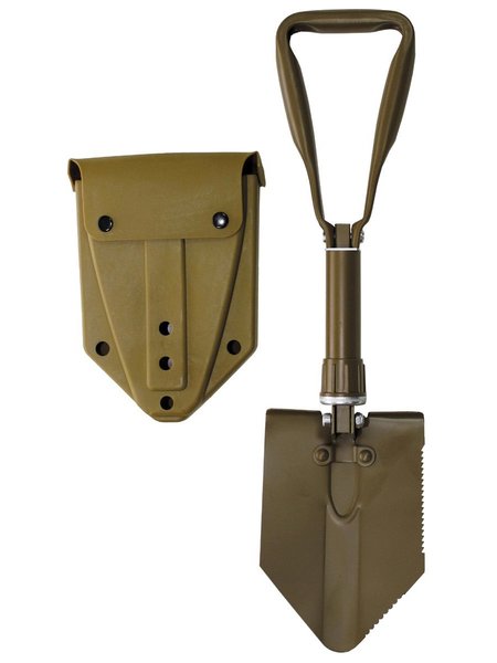 To folding spavins, FEDERAL ARMED FORCES model, aluminium, 3-tlg., coyote tan, with pocket