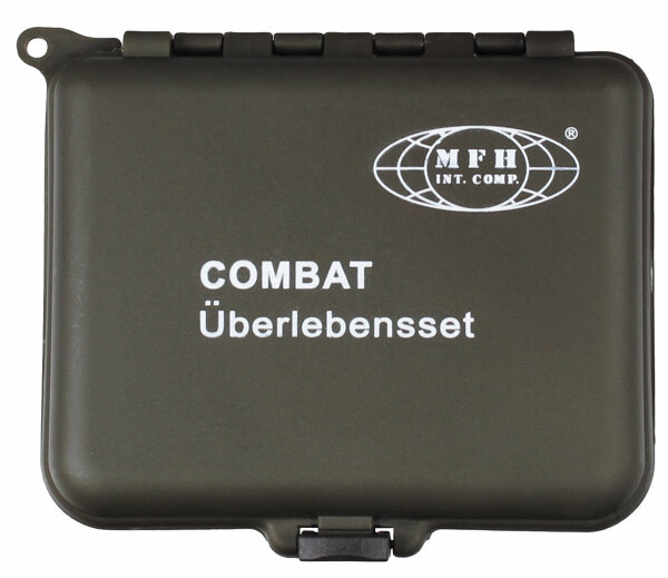 Combat survival set, watertight box