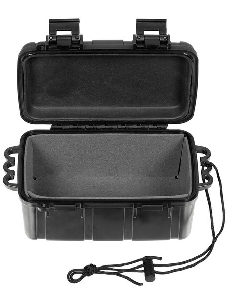 Box plastic waterproof 16,5x12x8 cm of black