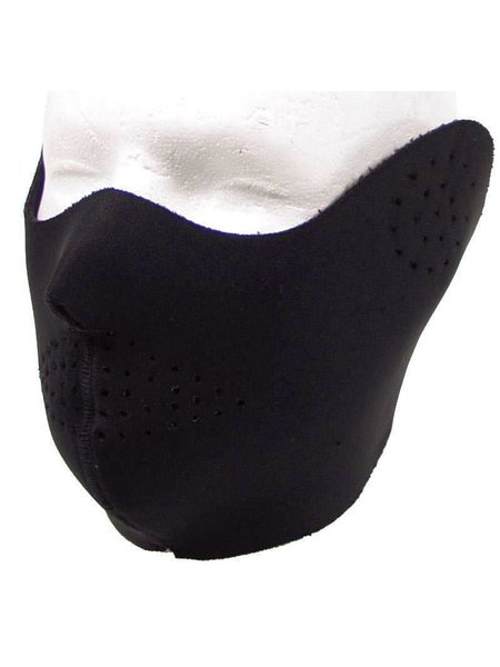 Facial protection mask, neoprene, black, from special foam