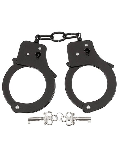 Handcuffs, with 2 keys, black