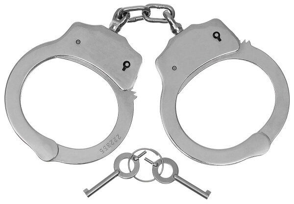 Handcuffs Deluxe steel nickel-plates