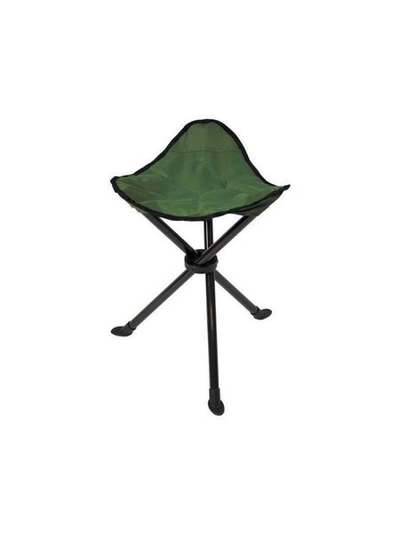 Folding stool, 3 leg, olive,