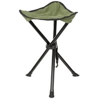 Folding stool, 3 leg, olive,
