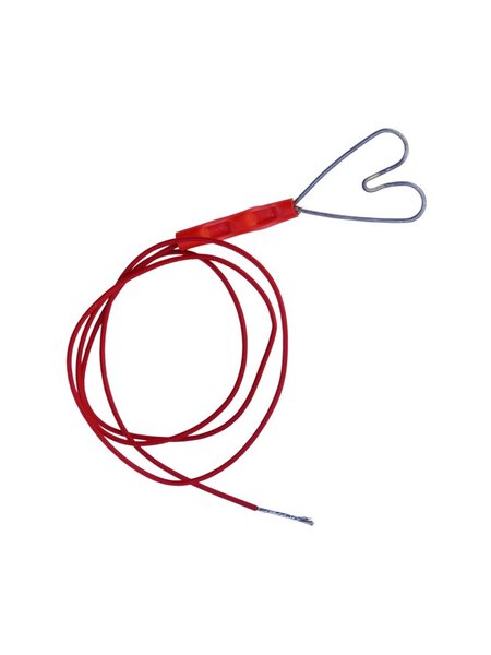 Zaunanschlusskabel (Herz, abisoliert) rot