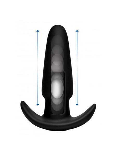 Thump-It Curved Buttplug aus Silikon - Medium