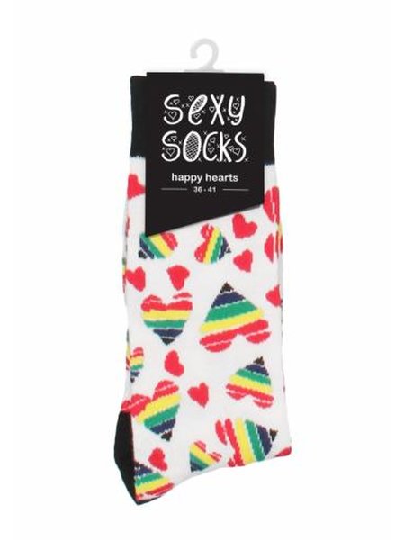 Sexy Socken - Glückliche Herzen36-41