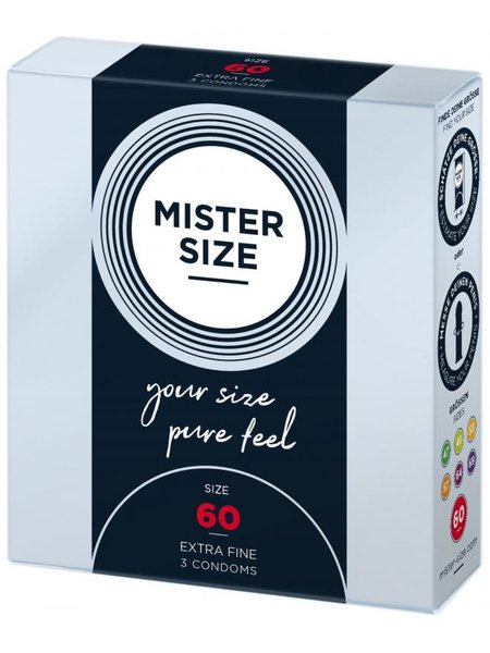 MISTER.SIZE 60 mm Kondome 3 Stück