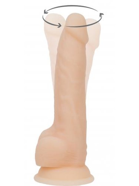 Naked Addiction - Realistischer rotierender Dildo mit Fernbedienung - 18 cm