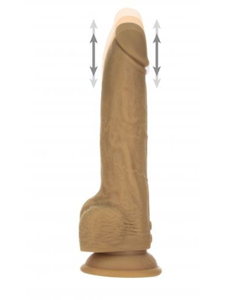 Naked Addiction - Realistischer Stoß-Dildo mit Fernbedienung - 23 cm