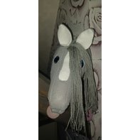 Hobby Horse Steckenpferd Grau mit Weißer Blesse und...