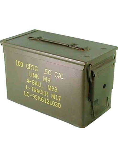 Caja de munición original de EE.UU., tamaño 2