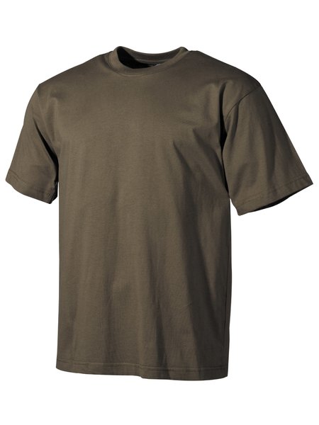 Os EUA a t-shirt, médio pobre, olivas, 160 gr / m ²