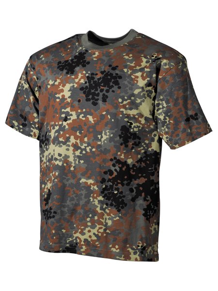 Het federale leger T-shirt, flecktarn de helft arme, 160 g / m 2