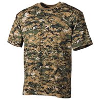 Os EUA a t-shirt, médio pobre, digital - woodland, 170 gr...