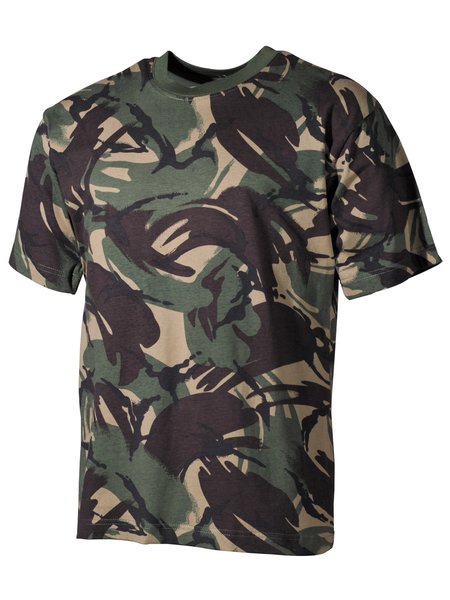 De VS, T-shirt, camouflage de helft arme DPM, 170 g / m 2