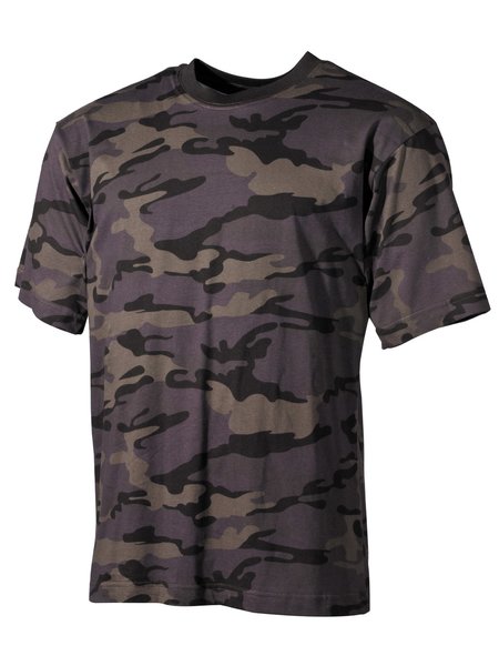 US T-Shirt, halbarm, combat - camo, 170g/m²