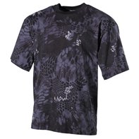 US T-Shirt, halbarm, snake black, 170g/m²