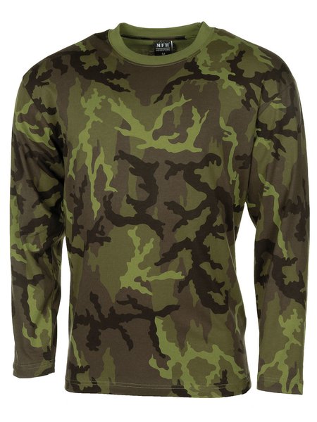 The US camouflage shirt, long-poor, 95 M of CZ camouflage, 160 g / m ²